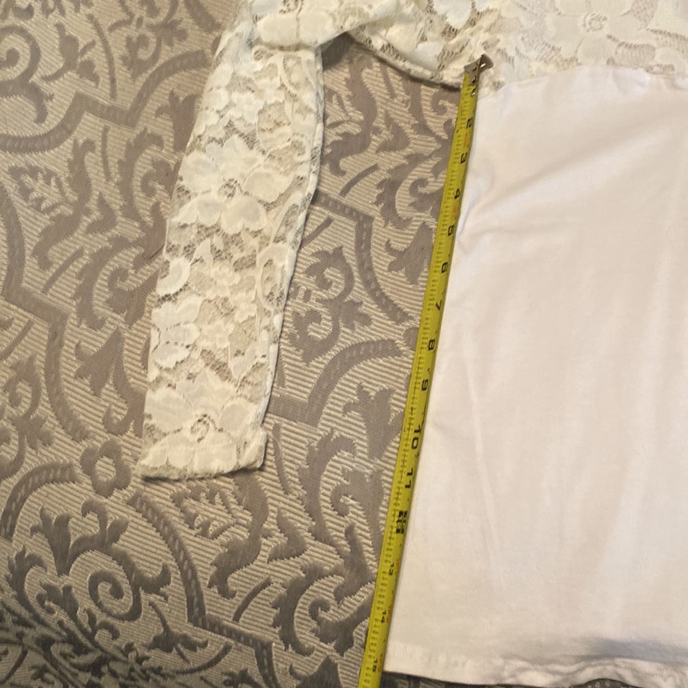 Lacey white long sleeve shirt - Picture 13 of 14